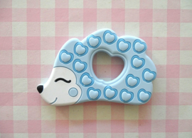 Teether egel blauw