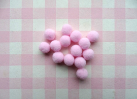 Pompom 10 mm roze