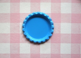 Bottle cap zonder gaatje blauw