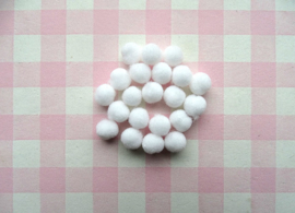 Pompom 8 mm wit