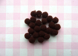 Pompom 8 mm bruin