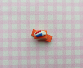 Koningsdag haarclipje oranje