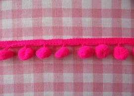 Pompom band fuchsia