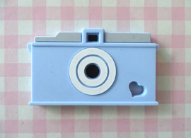 Teether camera blauw