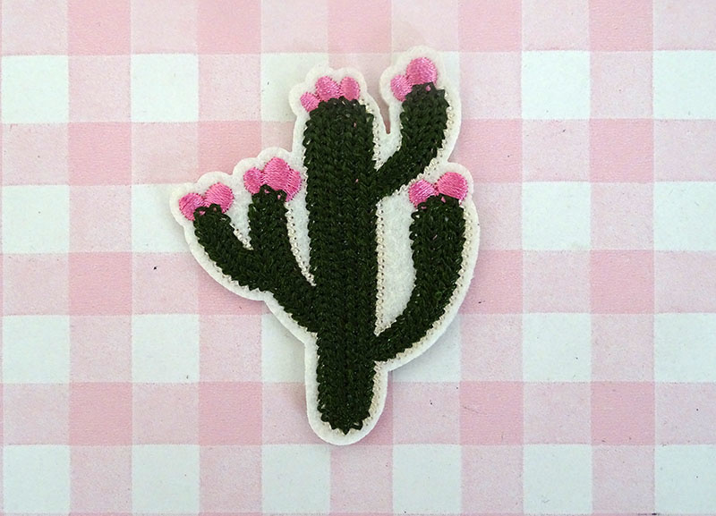 Strijkapplicatie cactus