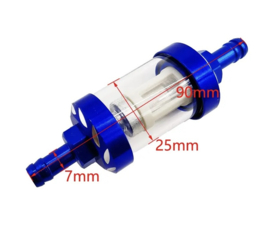 Benzinfilter 7mm Cnc Aluminium Glas