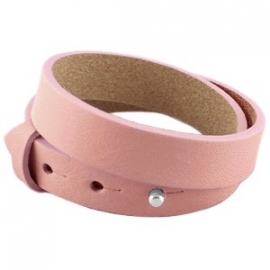 Armband 15 mm pink blush dubbel