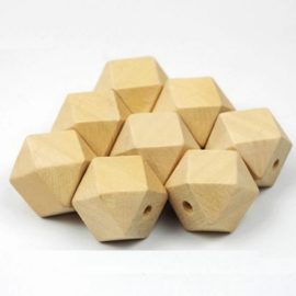 Houten hexagon kraal