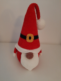 Kerst Gnome (kabouter) groot  Velvet garen