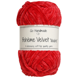 Go Handmade Bohème Velvet Double - Warm Red