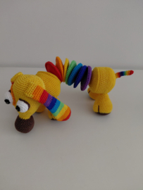 Harmonica hond Geel regenboog