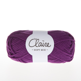 Pakket: 4 bollen by Claire Soft Mix 014 Plum OP=OP!