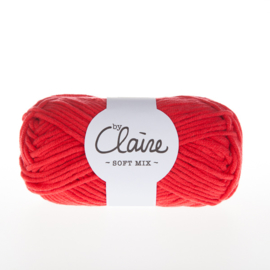 Pakket: 7 bollen by Claire Soft Mix 009 Red OP=OP!