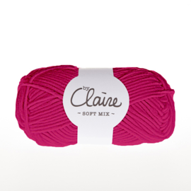 Pakket: 5 bollen by Claire Soft Mix 008 Bright pink OP=OP!