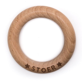 Houten ring 7 cm met STOER
