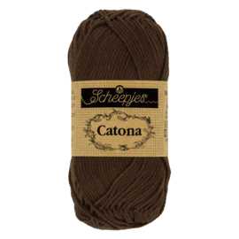 Scheepjes Catona 10 gram - Black Coffee 162