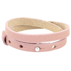 Cuoio armbanden leer 8mm dubbel voor 12 mm cabochon Mesa rose