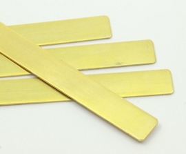 messing strip ( goud kleurig) 150 x 12 x 1,5mm