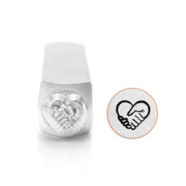 ImpressArt slagletter Heart hands 6mm