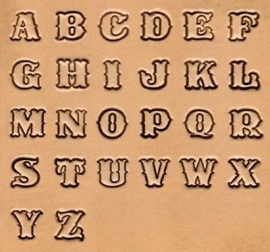 Leerstempel set standaard alphabet 13mm