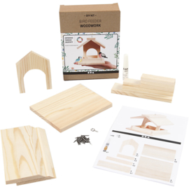 DIY Kit houten vogelvoederhuis