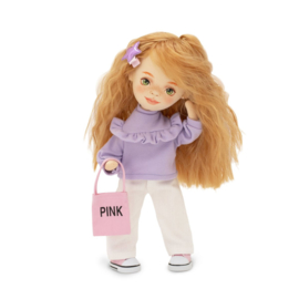 Sunny in een paarse trui (35 cm)