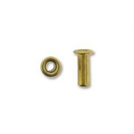 Eyelet gold plated 0,24x0,6mm 48 stuks