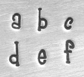ImpressArt slagletterset Jeanie lowercase 4mm
