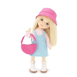 Mia in een blauwe zomerjurk (35 cm)