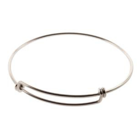 verstelbare bedelarmband sterling zilver