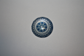 Mandala blauw 20mm