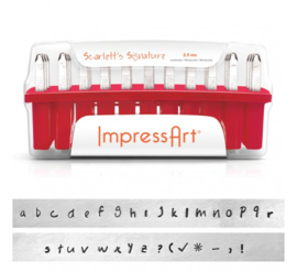 ImpressArt slagletterset Scarlett's Signature  2,5 mm lowercase