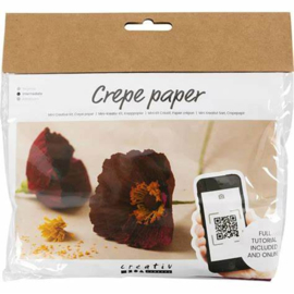 mini hobbyset crepe papier klaproos