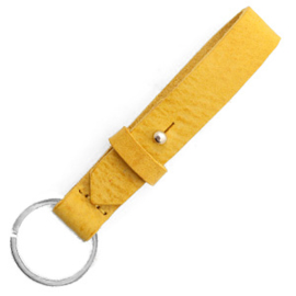 cuoio sleutelhanger leer 15mm mineral yellow