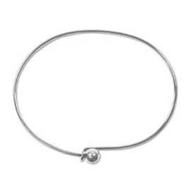 Armband Silver plated draad/bal