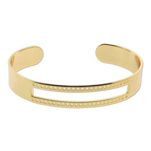 Goldplated cuff armband