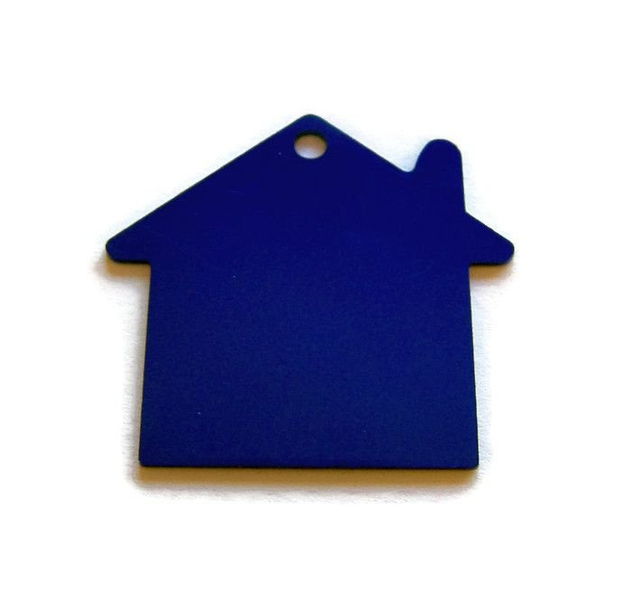 slagletterplaatje huis donker blauw