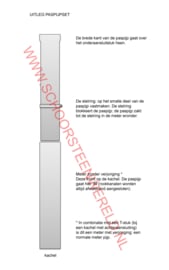 Ø130 mm kachelpaspijpset 105-195 cm zonder verjonging zwart