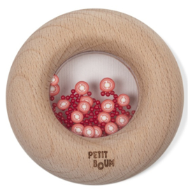 Houten Donut Tomaten Bijtring / Rammelaar