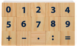 Houten Rekenstaven en Rekenblokjes Set