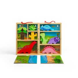 Houten Dinosaurus Speel Box |