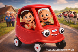 Klein rood autootje liedje | Bewegingsliedje voor peuters