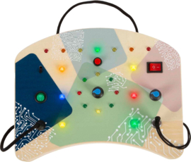 Houten LED Activiteitenbord met Licht en Schakelaars