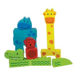 Dieren Puzzel Blokken | Hape | 14 dlg.