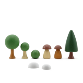 Houten Magnetische Bomen | Zomer | Clicques | 13 dlg.