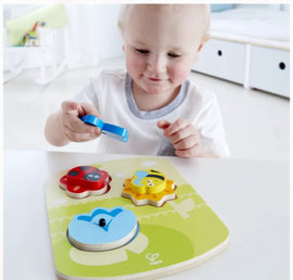 Draaiende Insecten Puzzel | Hape | 7 dlg.