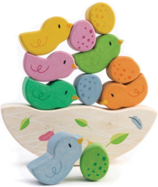 Houten Balancerende Babyvogels  | Tender Leaf | 12 dlg.