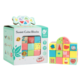 Houten Sweet Cube Bouwblokken | Classic World | 68 dlg.