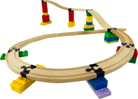 Basis Track Connectors Voor Treinbaan | Toy2 | 8 dlg.