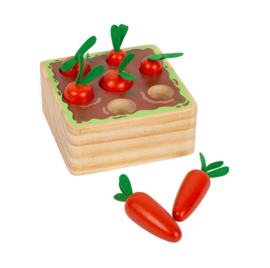 Houten Wortel Insteekspel | Small Food | 8 dlg.